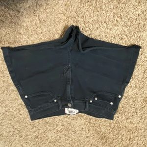 High wasted jean shorts